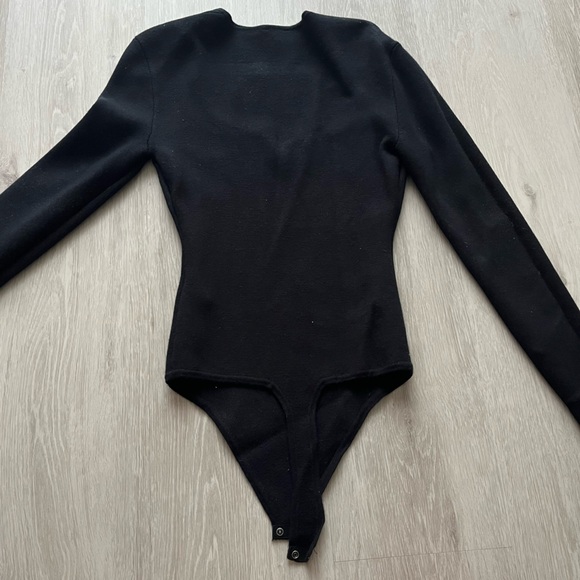 Abercrombie & Fitch Sweetheart Sweater Bodysuit - XXS Black - Picture 7 of 7